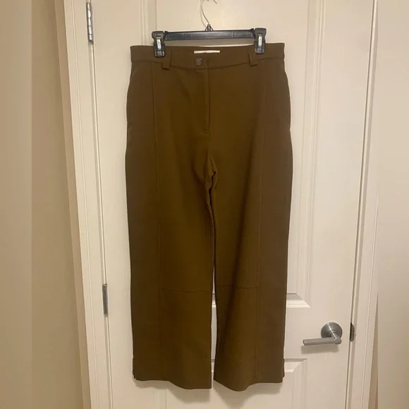 SEE BY CHLOÉ Wool Blend Trousers In Smoked Brown - Picture 2 of 11